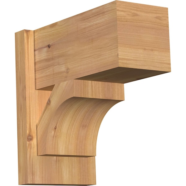 Ekena Millwork Westlake Block Smooth Outlooker, Western Red Cedar, 7 1/2"W x 14"D x 14"H OUT08X14X14WTL05SWR - main